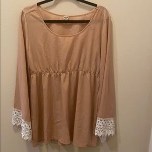 Nude/Dusty Rose Boutique Top!